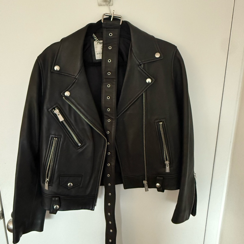 Anine Bing Leather Biker Jacket